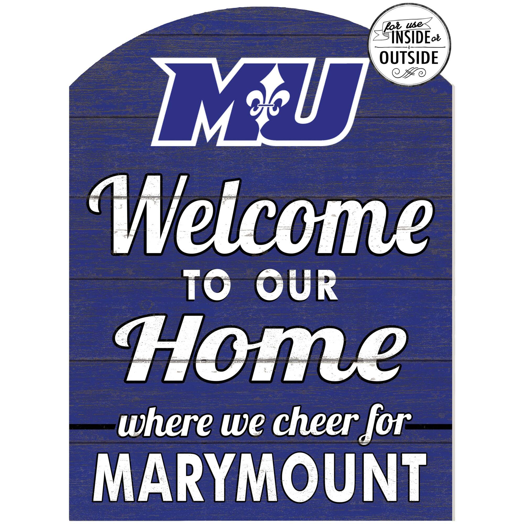 Jardine - Marymount Saints 16'' x 22'' Indoor/Outdoor Marquee Sign - Blue