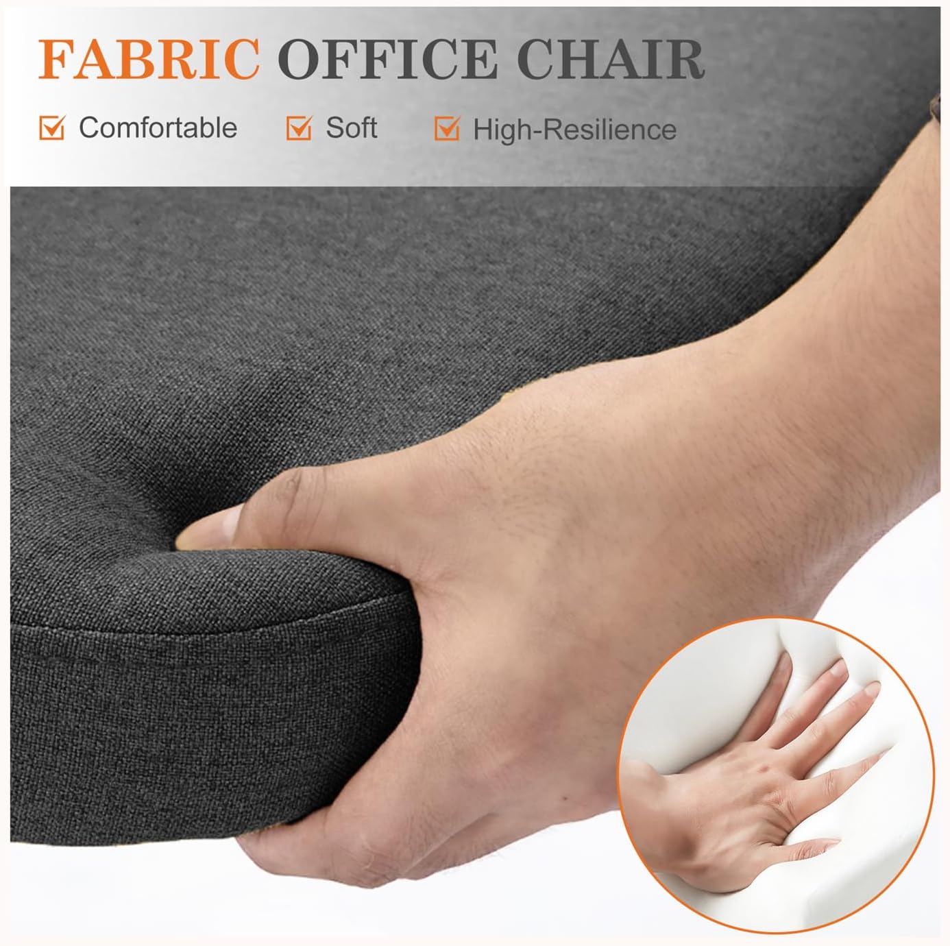 FABRIC OFFICE CHAIR

Comfortable  
Soft  
High-Resilience