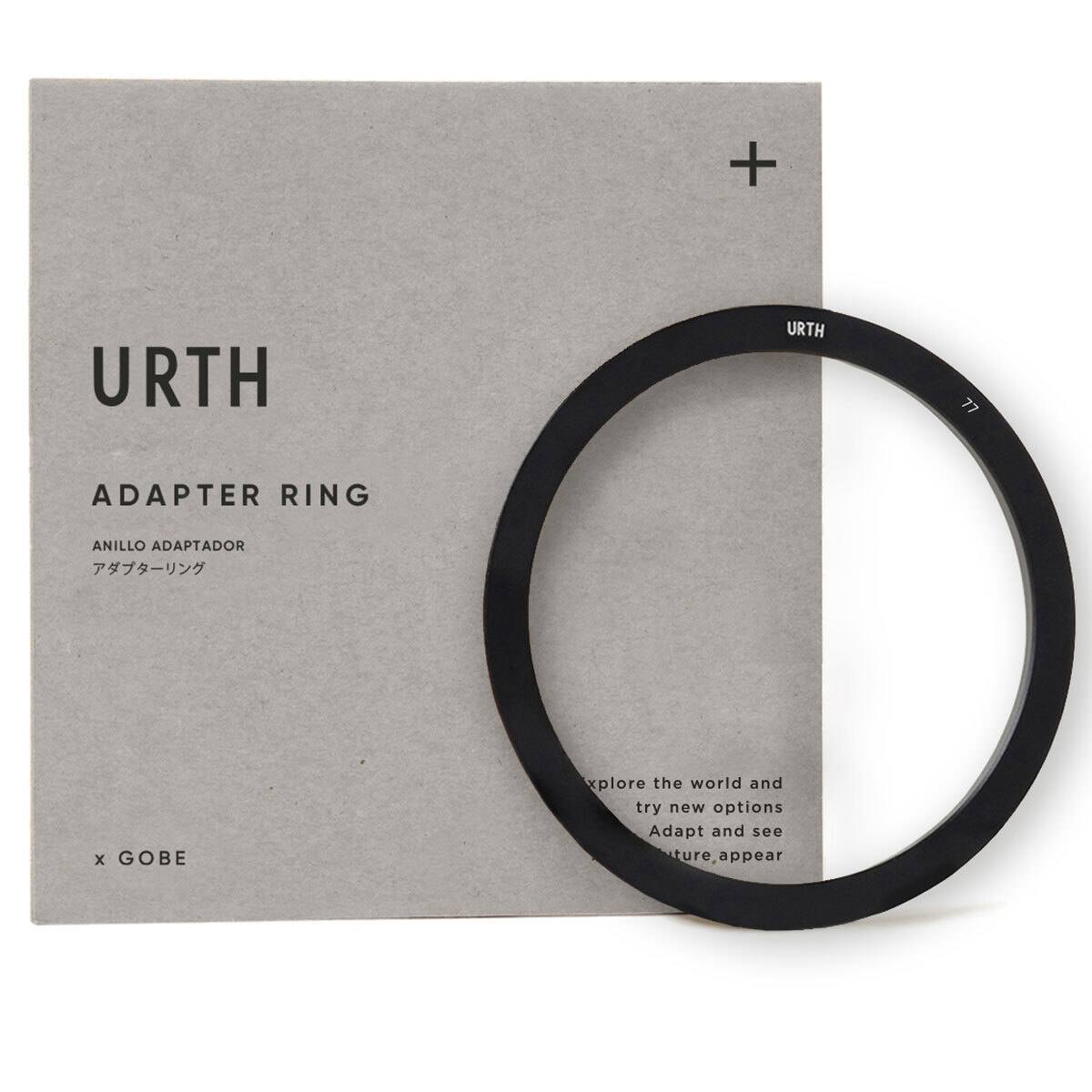 URTH  
ADAPTER RING  
ANILLO ADAPTADOR  
アダプタリング  

explore the world and try new options  
Adapt and see future appear  

x GOBE