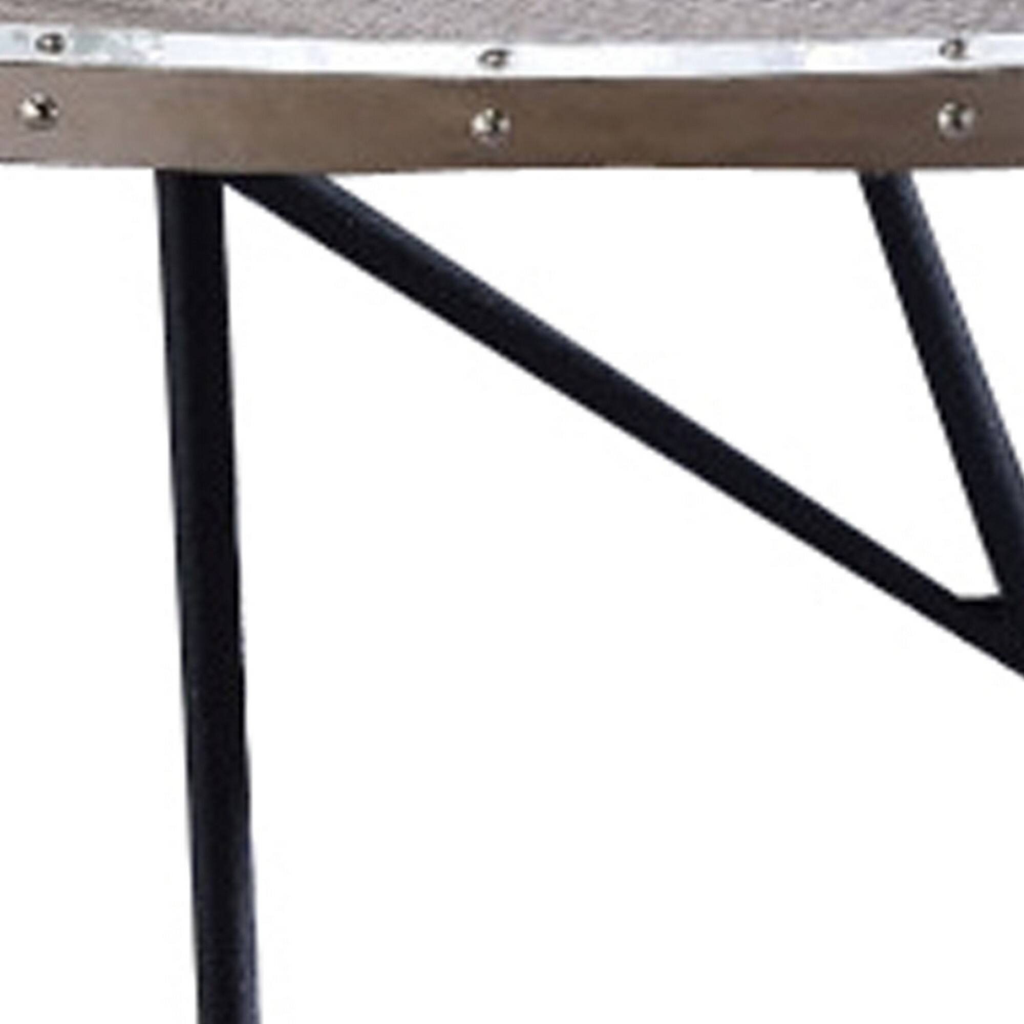 Alt View 3. Manhattan Lane - Vintage Coffee Table - Weathered Gray.