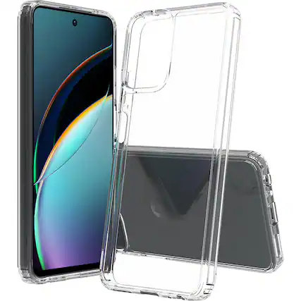 Front. SaharaCase - Venture Series Hard Shell Case for Motorola G 5G (2024) - Clear.