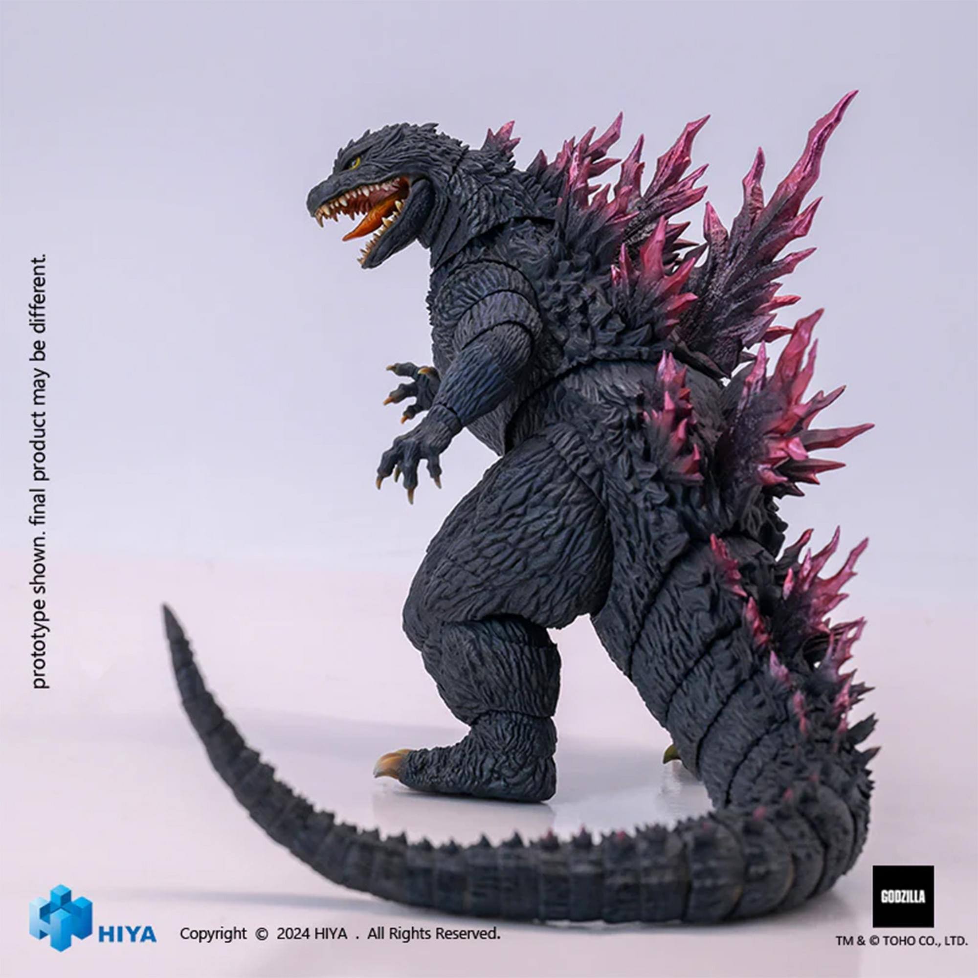 prototype shown. final product may be different.  
GODZILLA  
HIYA  
Copyright © 2024 HIYA . All Rights Reserved.  
TM & © TOHO CO., LTD.