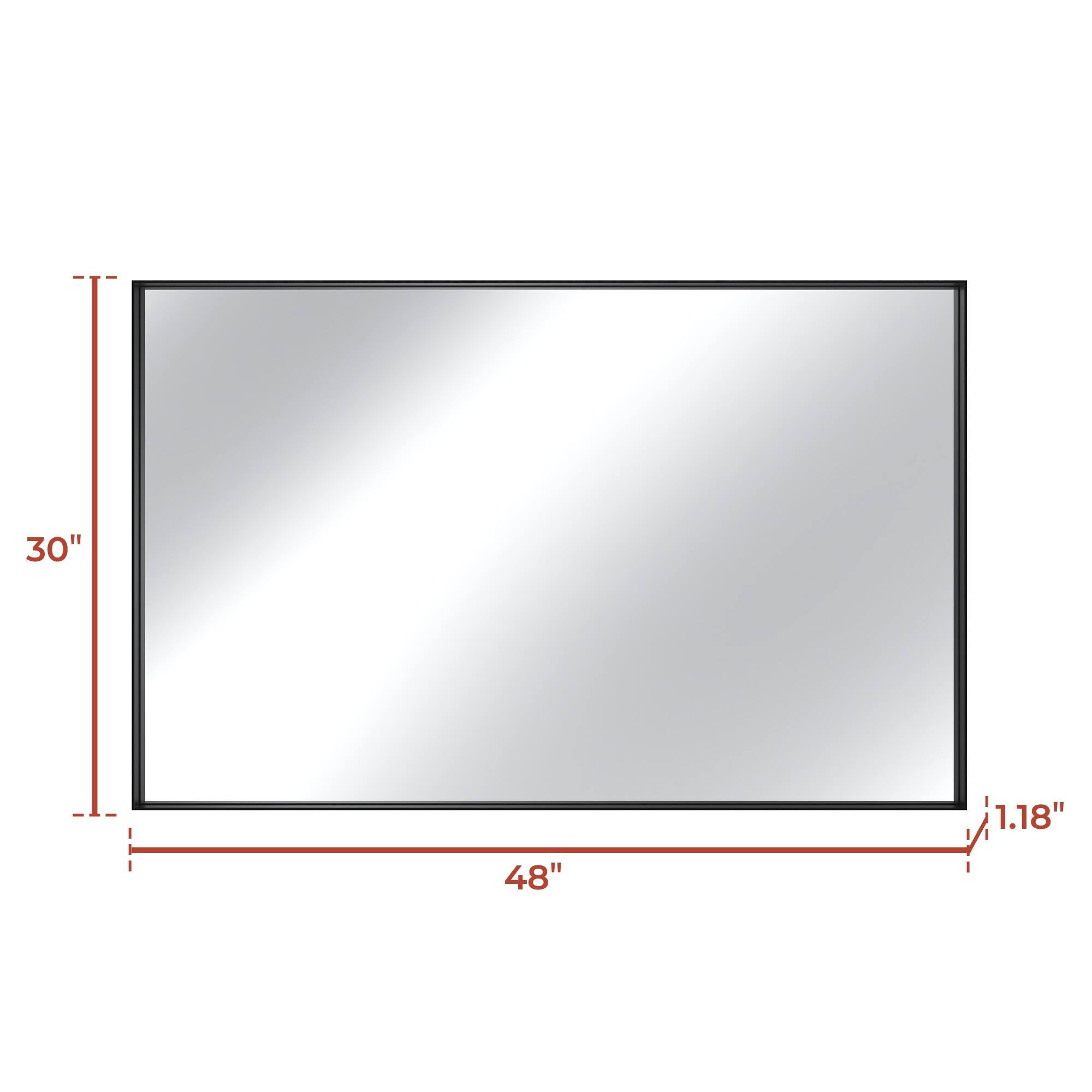30" x 48" x 1.18"