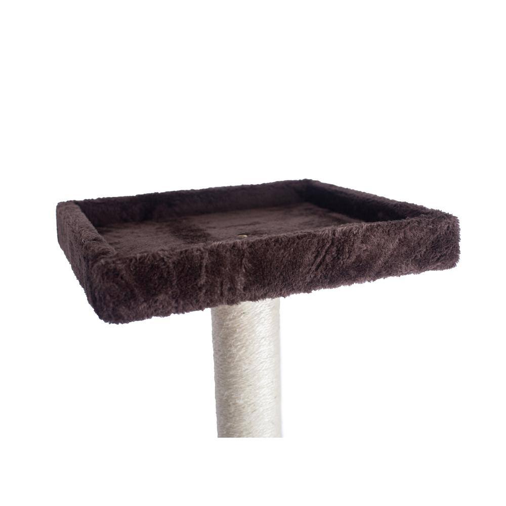 Alt View 2. Armarkat - 57Inch Real Wood Cat Tree In Coffee Brown With Four Levels Ramp - Brown.