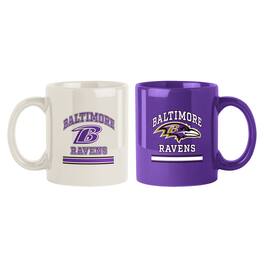 Logo Brands - Baltimore Ravens Two-Pack 15oz. Color Mug Set - Multicolor