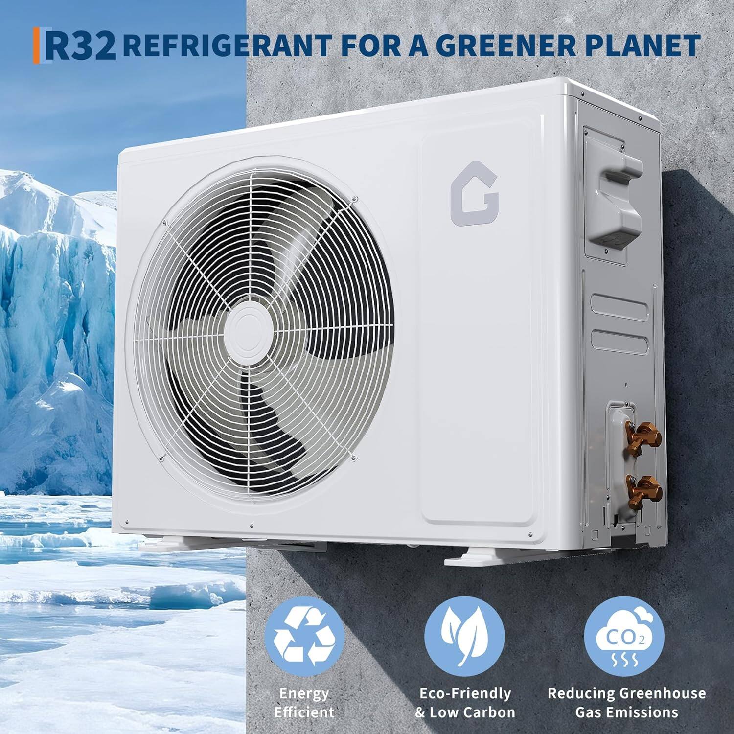 R32 Refrigerant for a Greener Planet

- Energy Efficient
- Eco-Friendly & Low Carbon
- Reducing Greenhouse Gas Emissions