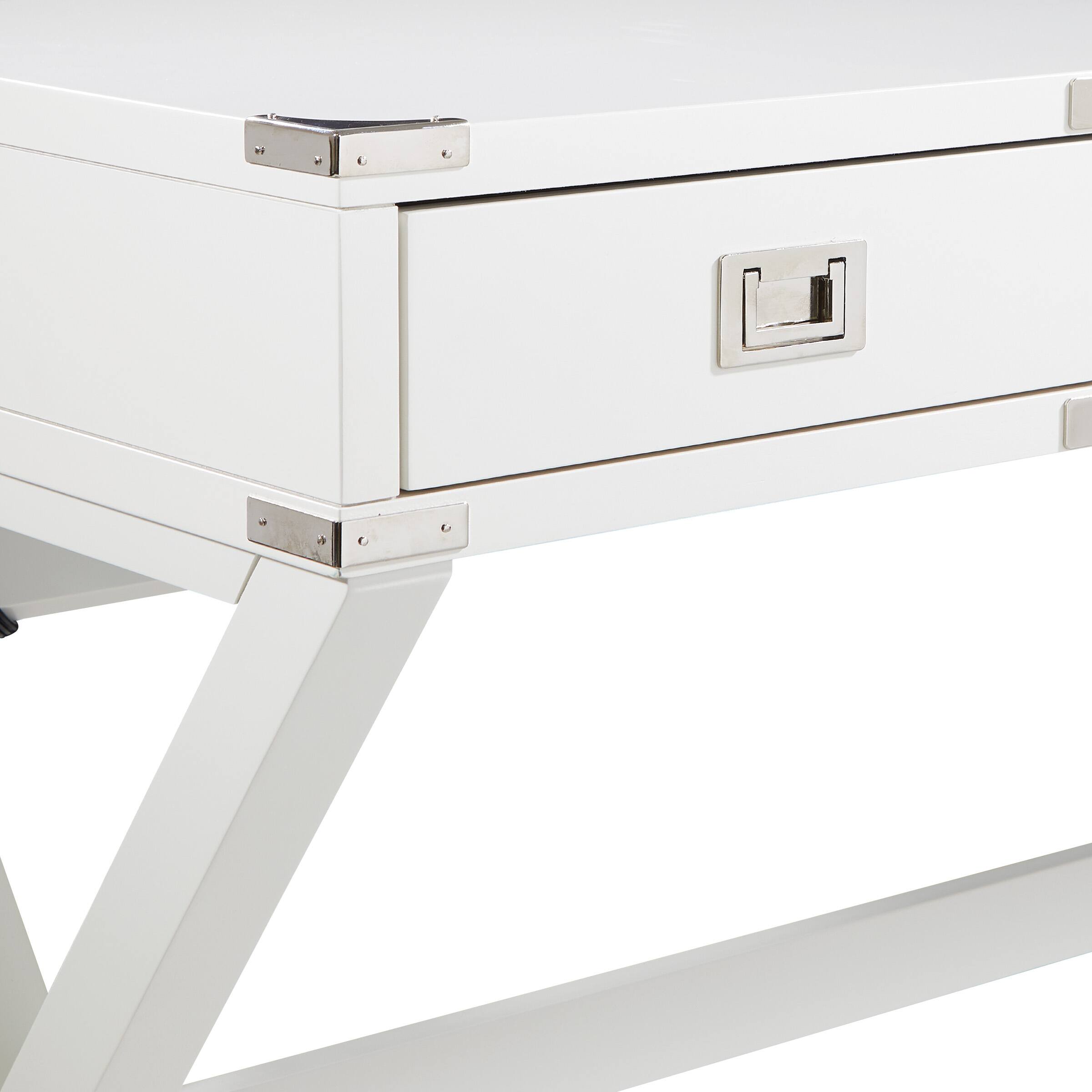 Alt View 15. OSP Home Furnishings - Wellington 46" Desk with Power - White.