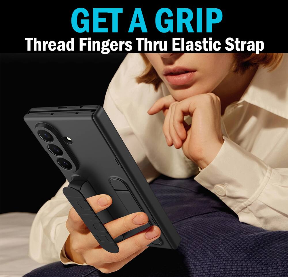 GET A GRIP  
Thread Fingers Thru Elastic Strap