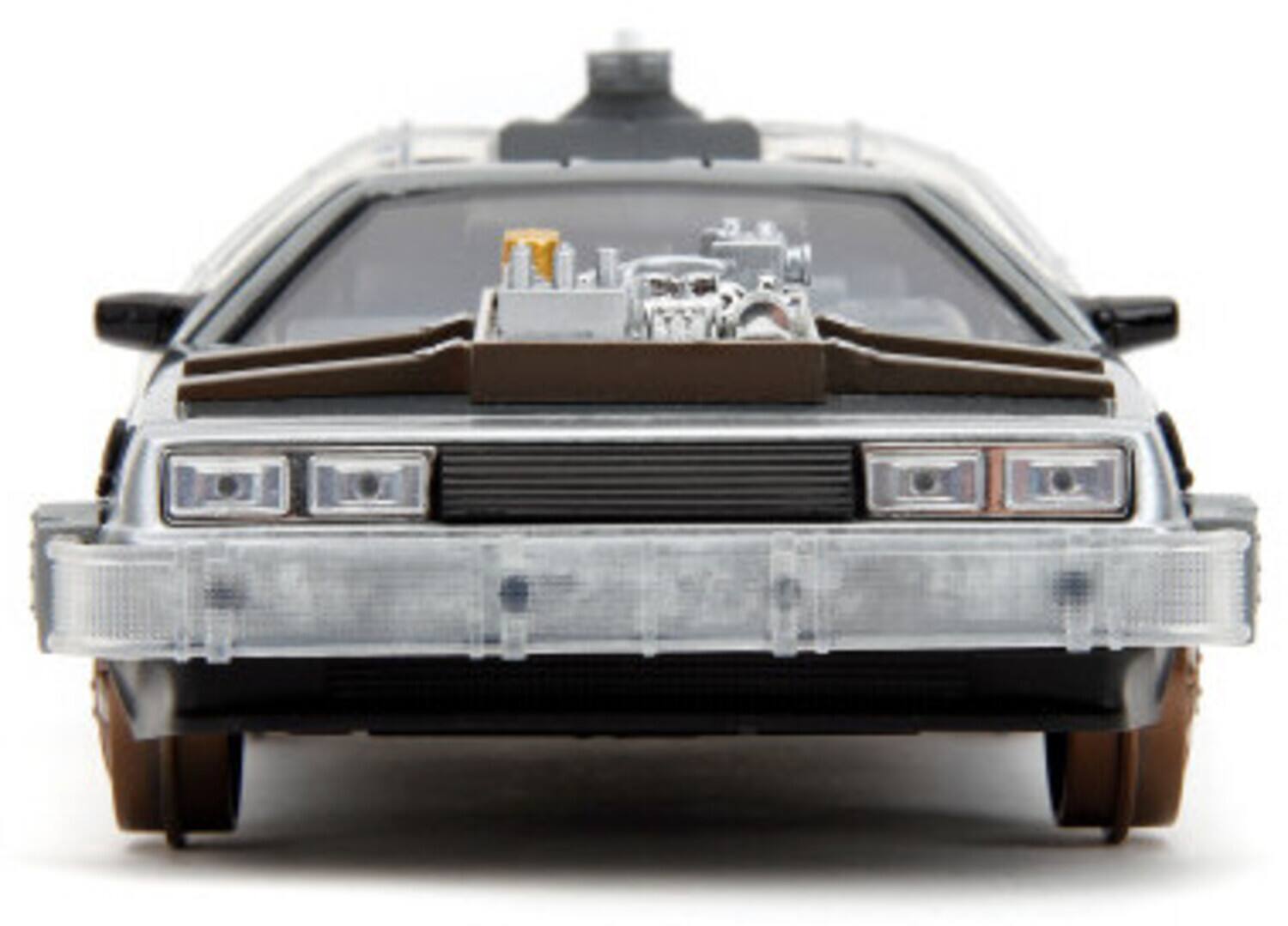 Alt View 2. Jada Toys - Jada Toys - 1:24 Back to the Future - Hollywood Rides - Time Machine W/Rail Wheels   - COLLECTIBLES - Multicolor.