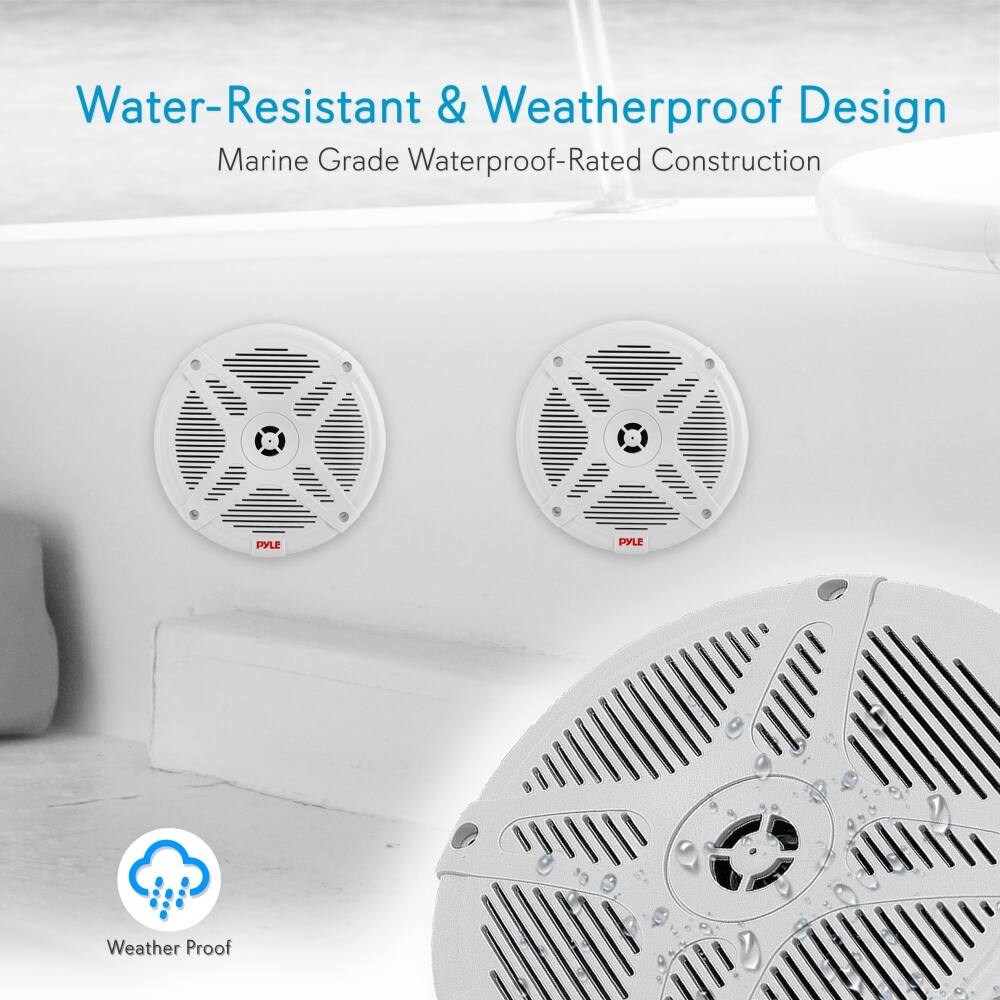 Water-Resistant & Weatherproof Design  
Marine Grade Waterproof-Rated Construction  

Weather Proof