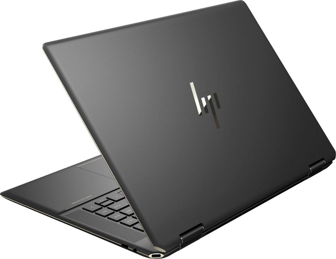 Alt View 3. HP - Spectre 16-f2023dx 2-in-1 Laptop 16.0 4K Display (i7-1360P, 16GB, 1TB SSD, Active Pen, Win 11 Home) - Nightfall Black.