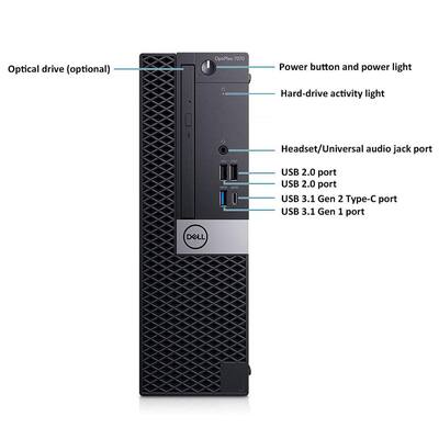 Dell Refurbished Excellent OptiPlex 7070 SFF Desktop PC, Intel Dell Refurbished Excellent OptiPlex 7070 SFF Desktop PC, Intel