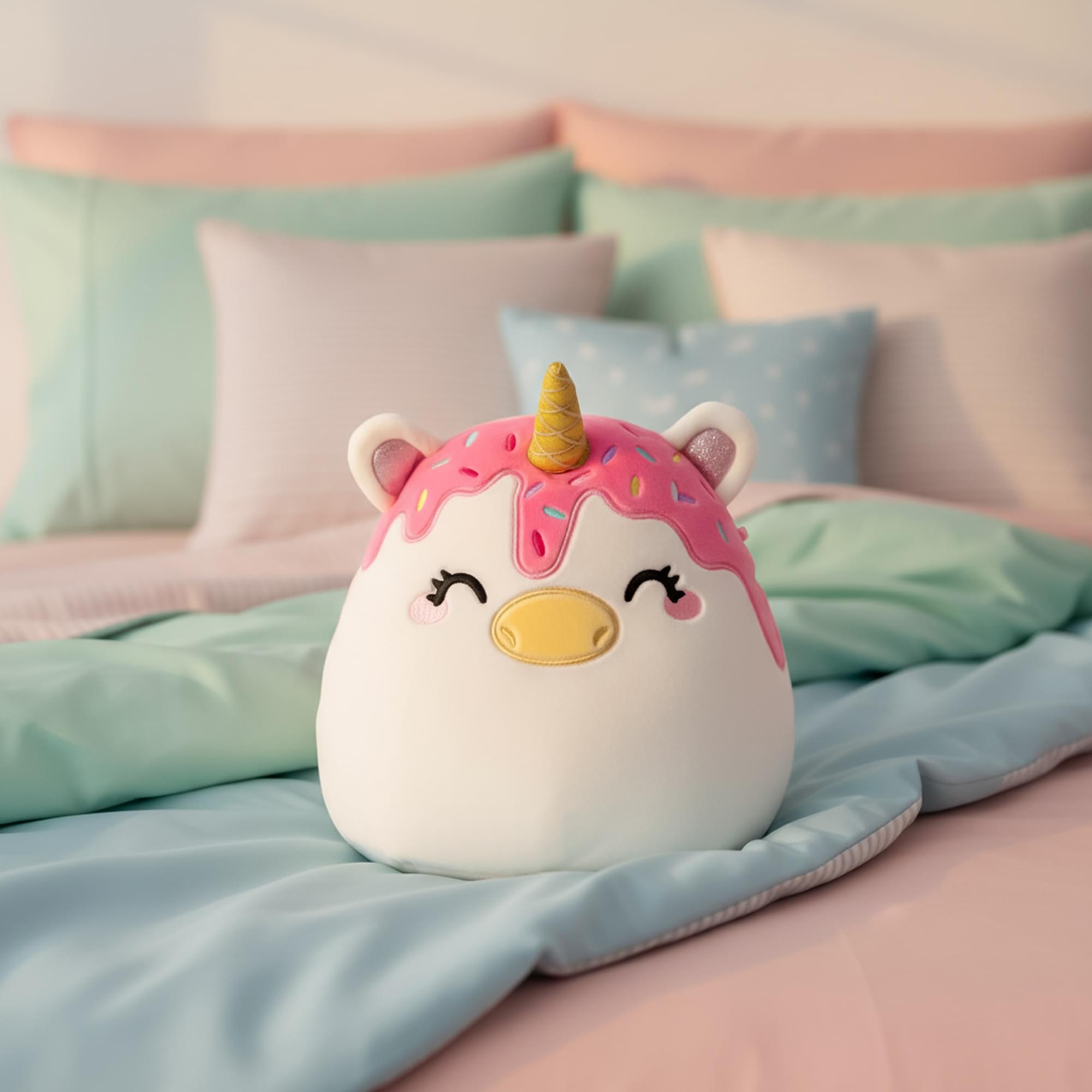Alt View 2. Kellytoy - Squishmallows 8 Inch Plush | Dawna The Unicorn - White.