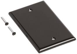 Leviton - 1 gang Thermoset Plastic Blank Wall Plate 1 pk (Case of 25) - Brown