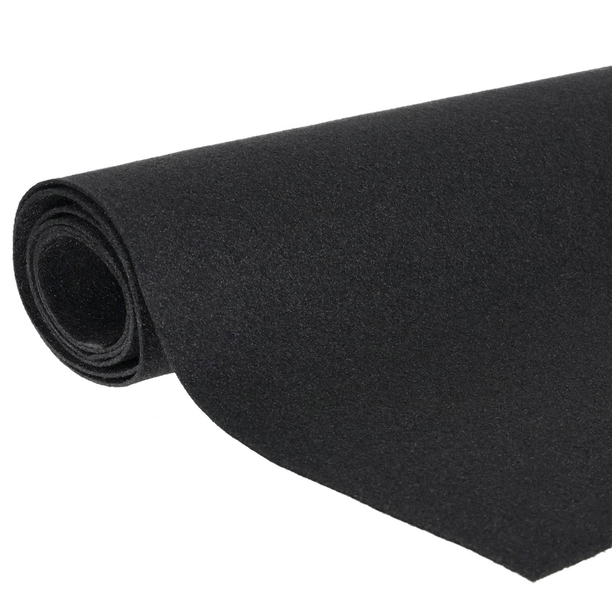 Front. QPower - QPower Speaker Box Carpet, 43" x 72" Fabric Sheet for Car Audio Builds, Black - Black.