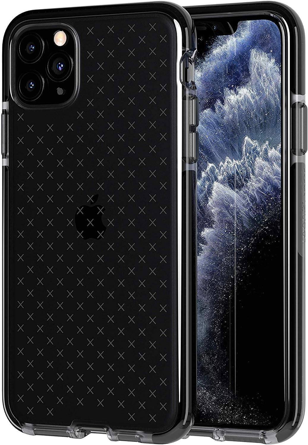 Angle. Tech21 - Tech21 Evo Check Series Gel Case for Apple iPhone 11 Pro Max - Smokey Black - Smokey Black.