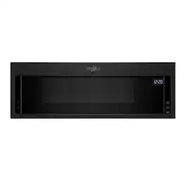 Whirlpool - 1.1 Cu. Ft. Low Profile Over-the-Range Microwave Hood Combination - Black
