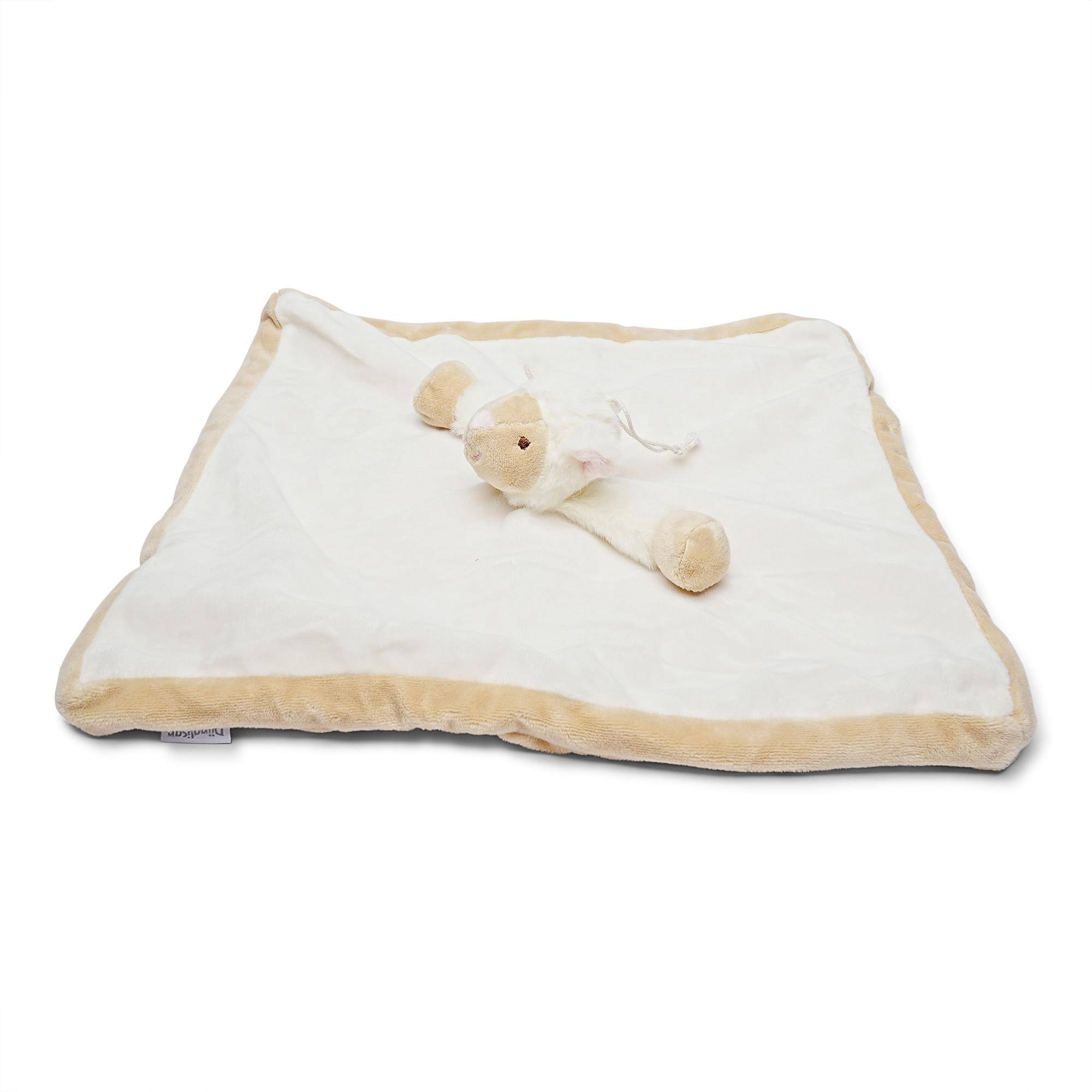 Alt View 2. TriAction Toys - Teddykompaniet Diinglisar Collection 11 Inch Plush Animal Blanket | Lamb - Brown.