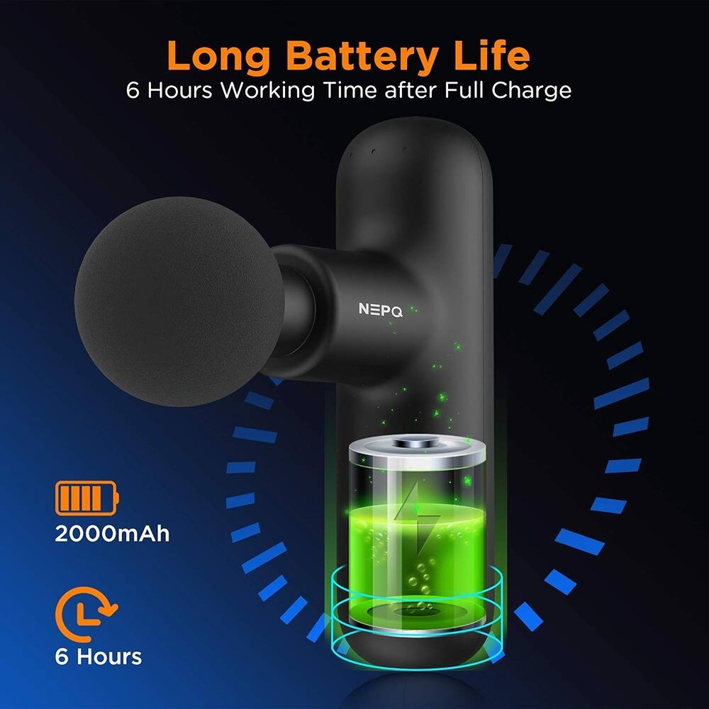 Long Battery Life  
6 Hours Working Time after Full Charge  

2000mAh  
6 Hours