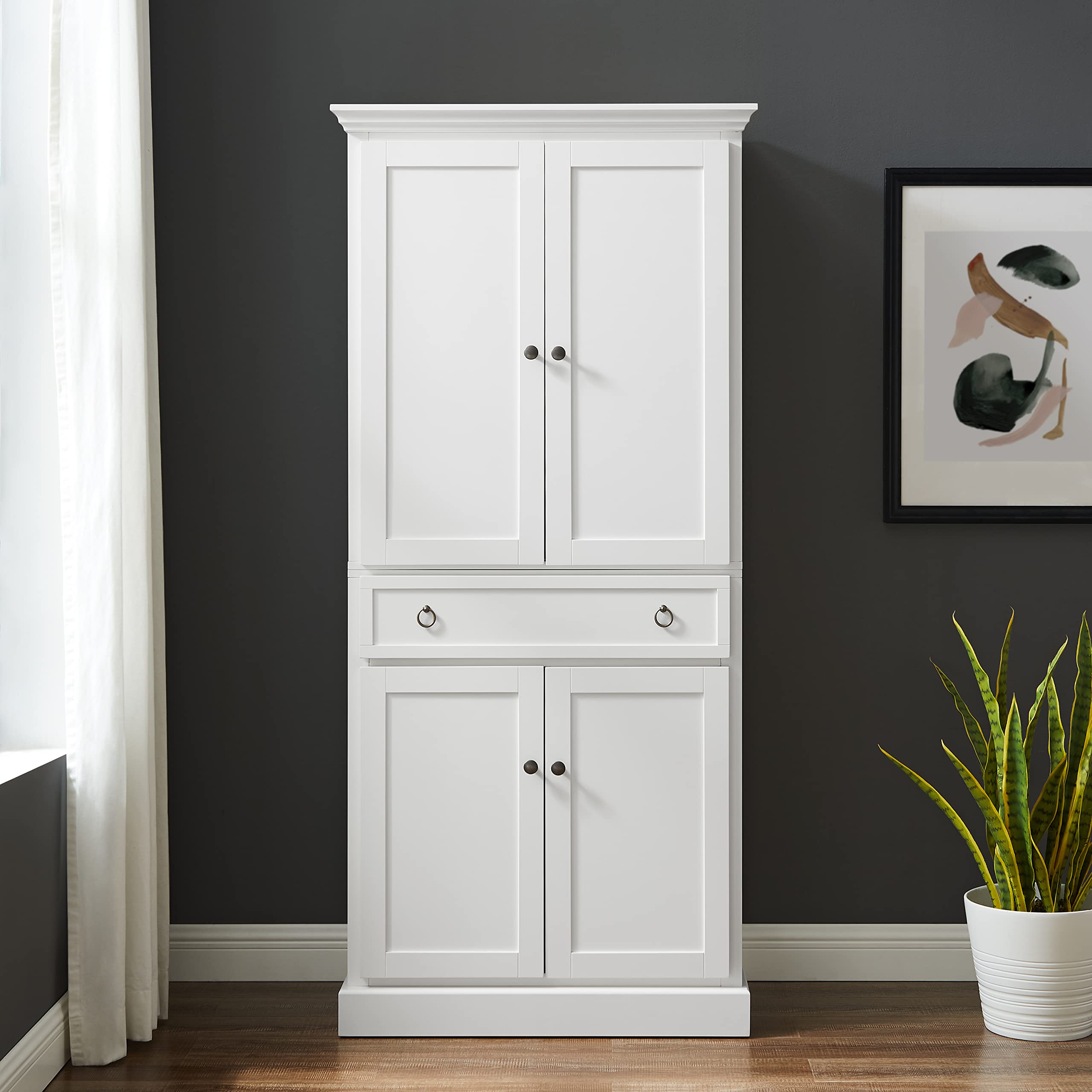Alt View 4. Crosley Furniture - Winston Kitchen Storage Pantry - White.
