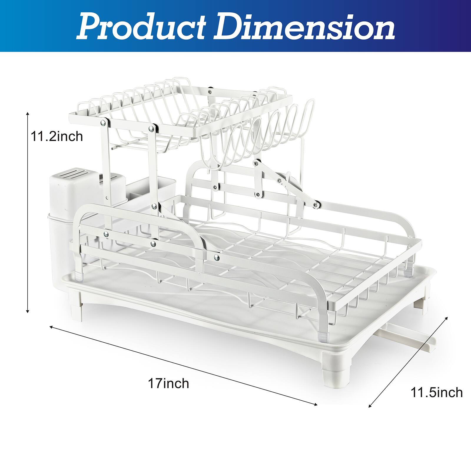 Product Dimension

- 11.2 inch
- 17 inch
- 11.5 inch
