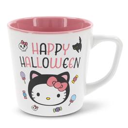 Silver Buffalo - Sanrio Hello Kitty "Happy Halloween" Ceramic Latte Mug | Holds 17 Ounces - White