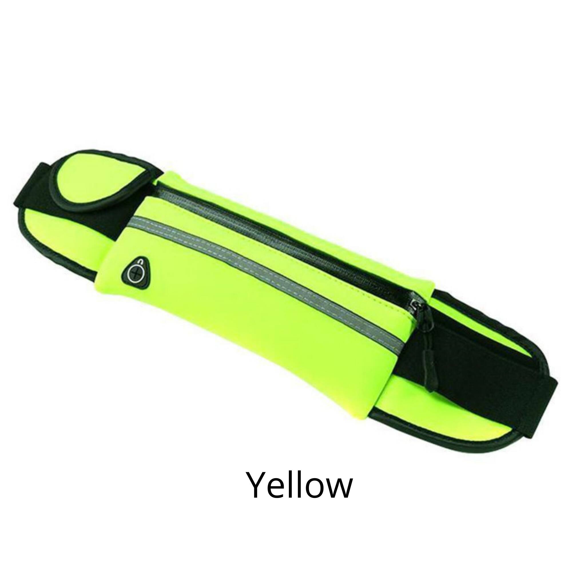 Alt View 1. JupiterGear - Sports Running Belt and Travel Fanny Pack for Jogging, Cycling and Outdoors with Water Resistant Pockets - Yellow.
