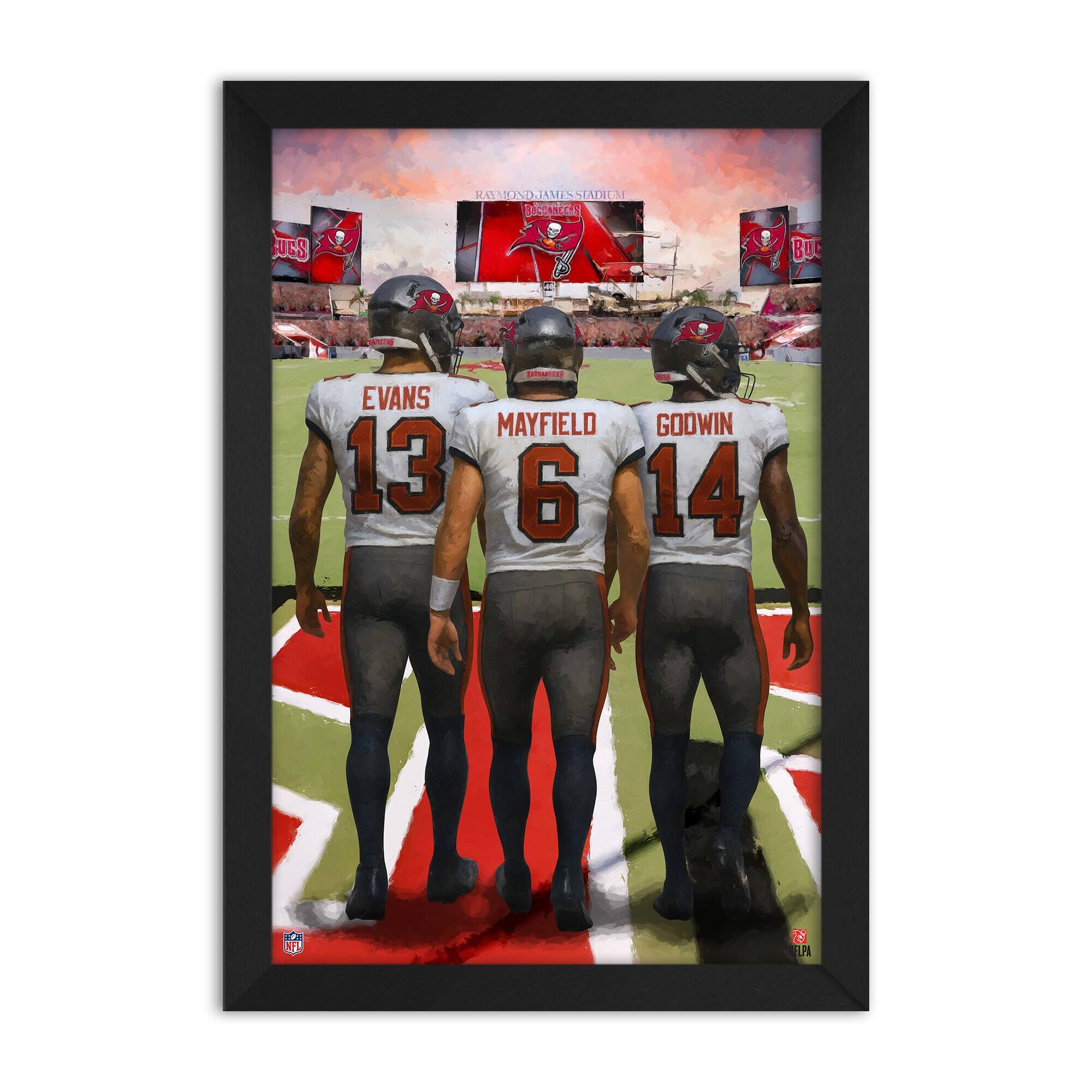 UCS RAYMOND JAMES STADIUM  
BUCS  
EVANS 13  
MAYFIELD 6  
GOOWIN 14