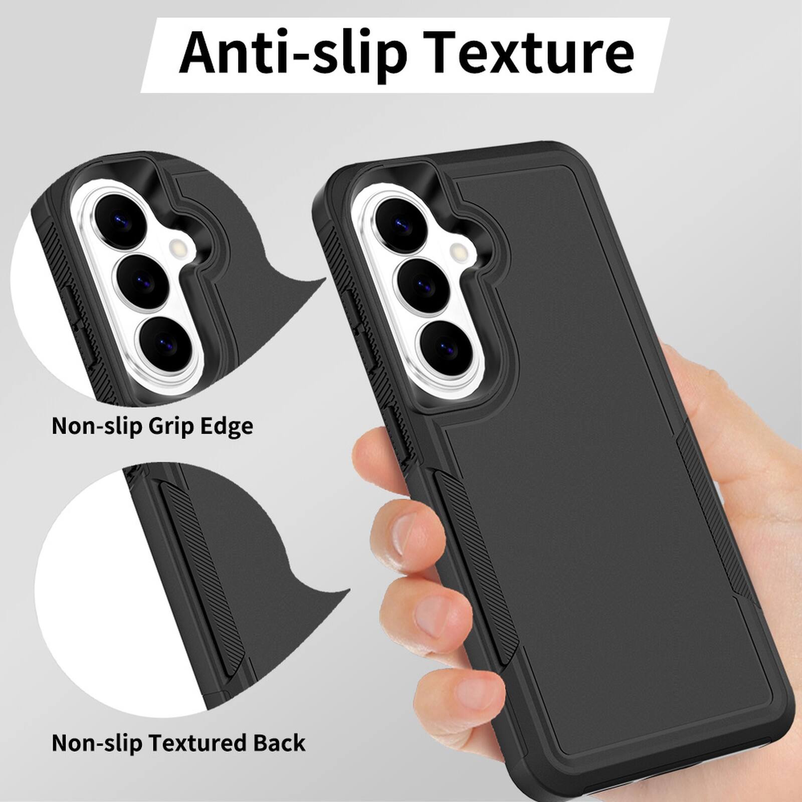 Anti-slip Texture

Non-slip Grip Edge

Non-slip Textured Back