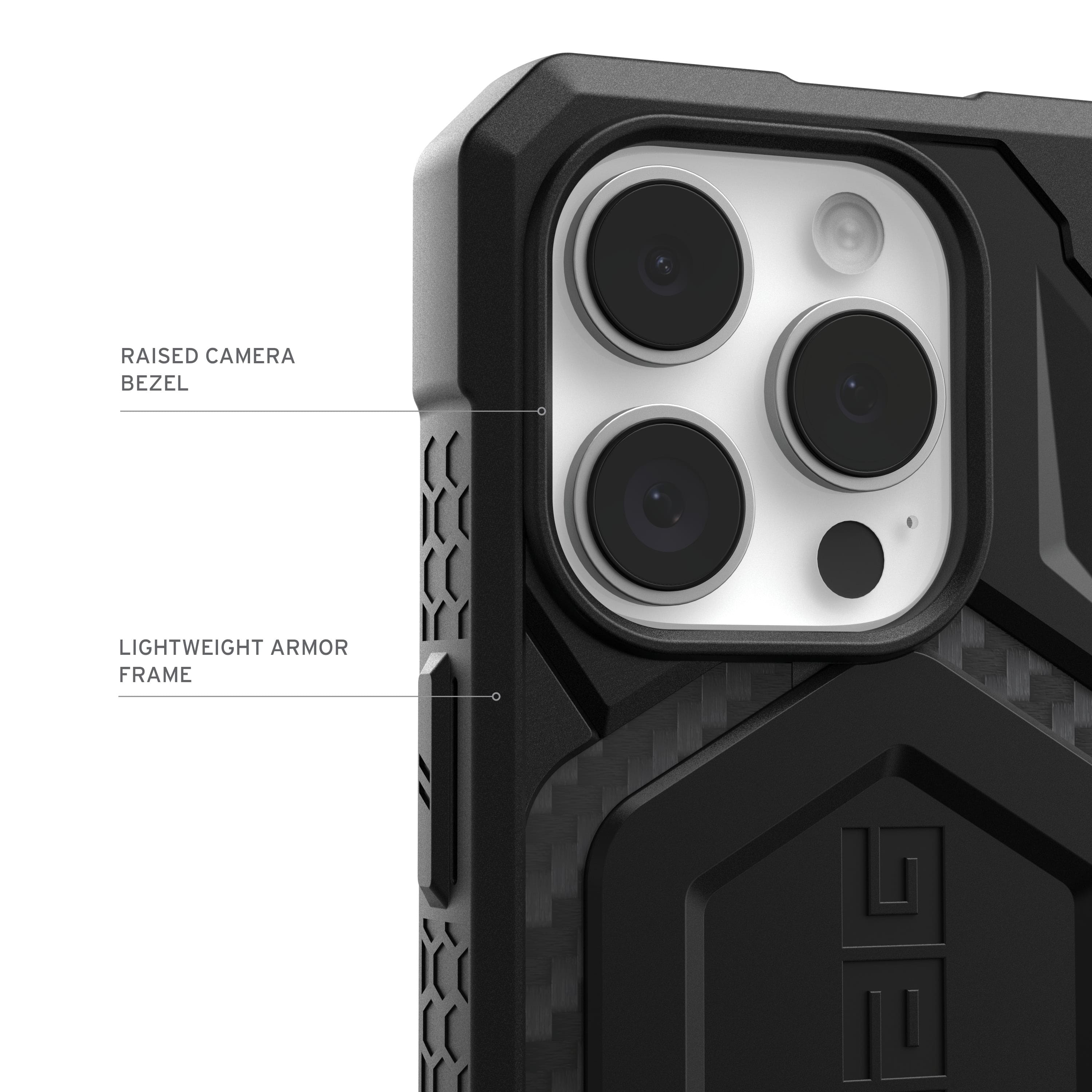 RAISED CAMERA BEZEL LIGHTWEIGHT ARMOR FRAME