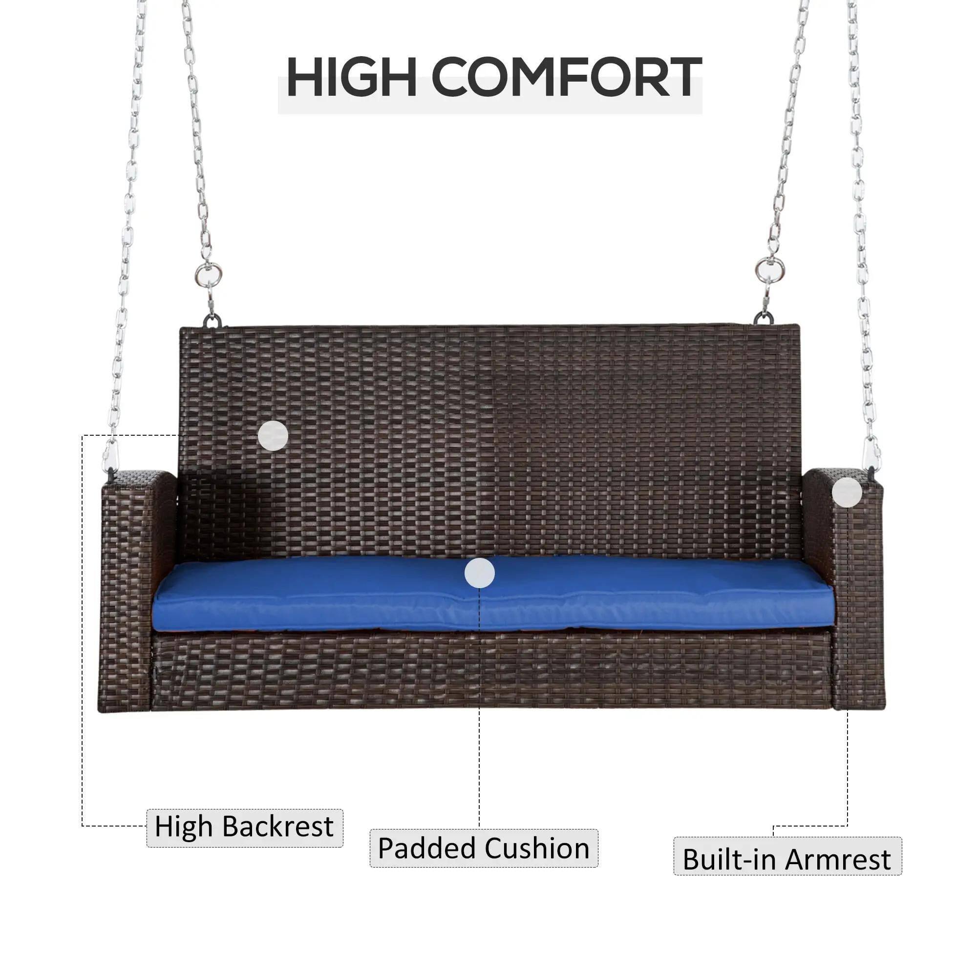 HIGH COMFORT

- High Backrest
- Padded Cushion
- Built-in Armrest