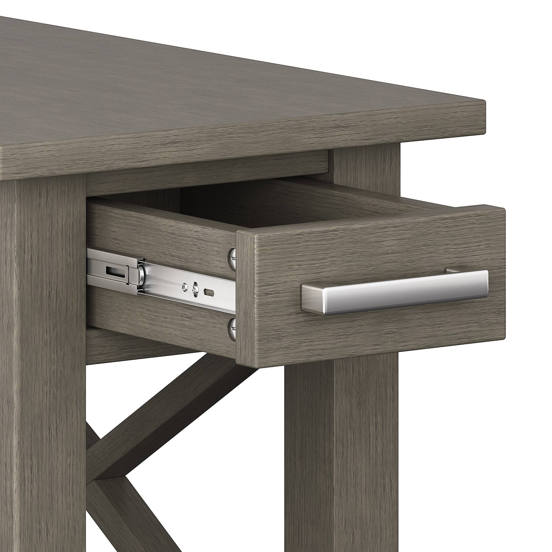 Alt View 13. Simpli Home - Kitchener Narrow Side Table - Farmhouse Grey.