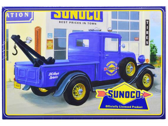 Sure, here is the corrected and grouped text from the image:
---
**SUNOCO**
BEST PRICES IN TOWN
**24 Hour Service**
**SUNOCO**
Officially Licensed Product
**Tires**
**Cold Drinks**
**Lemonade**
**Coca-Cola**
**C 64001**
**SUNOCO**
**Service Station**
**PULL OVER**
**FOR SERVICE**
---
This text is organized to reflect the layout and content of the image.
