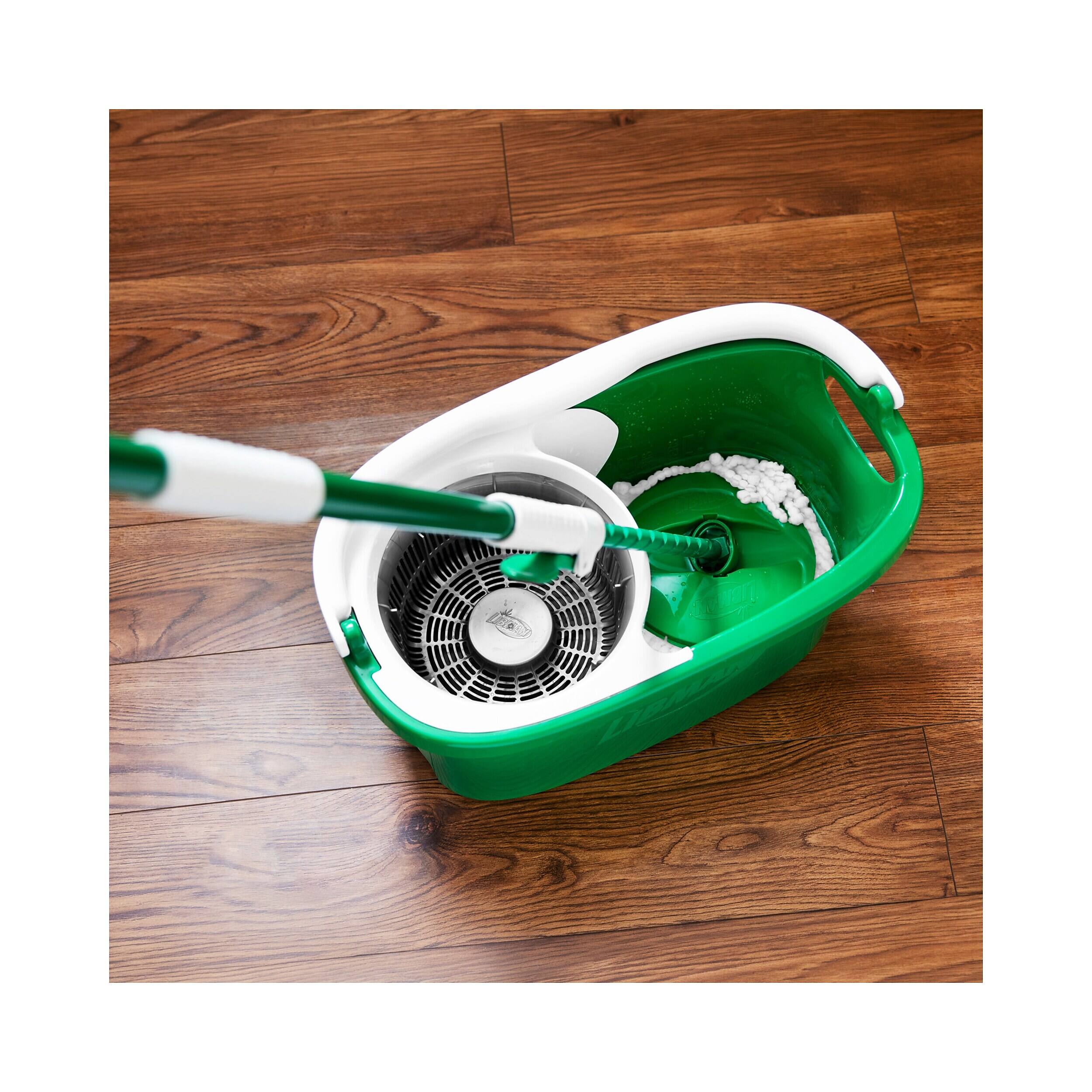 Alt View 2. Libman - Libman Tornado Microfiber Spin Mop & Bucket, Green/White (1283001) - Green/White.