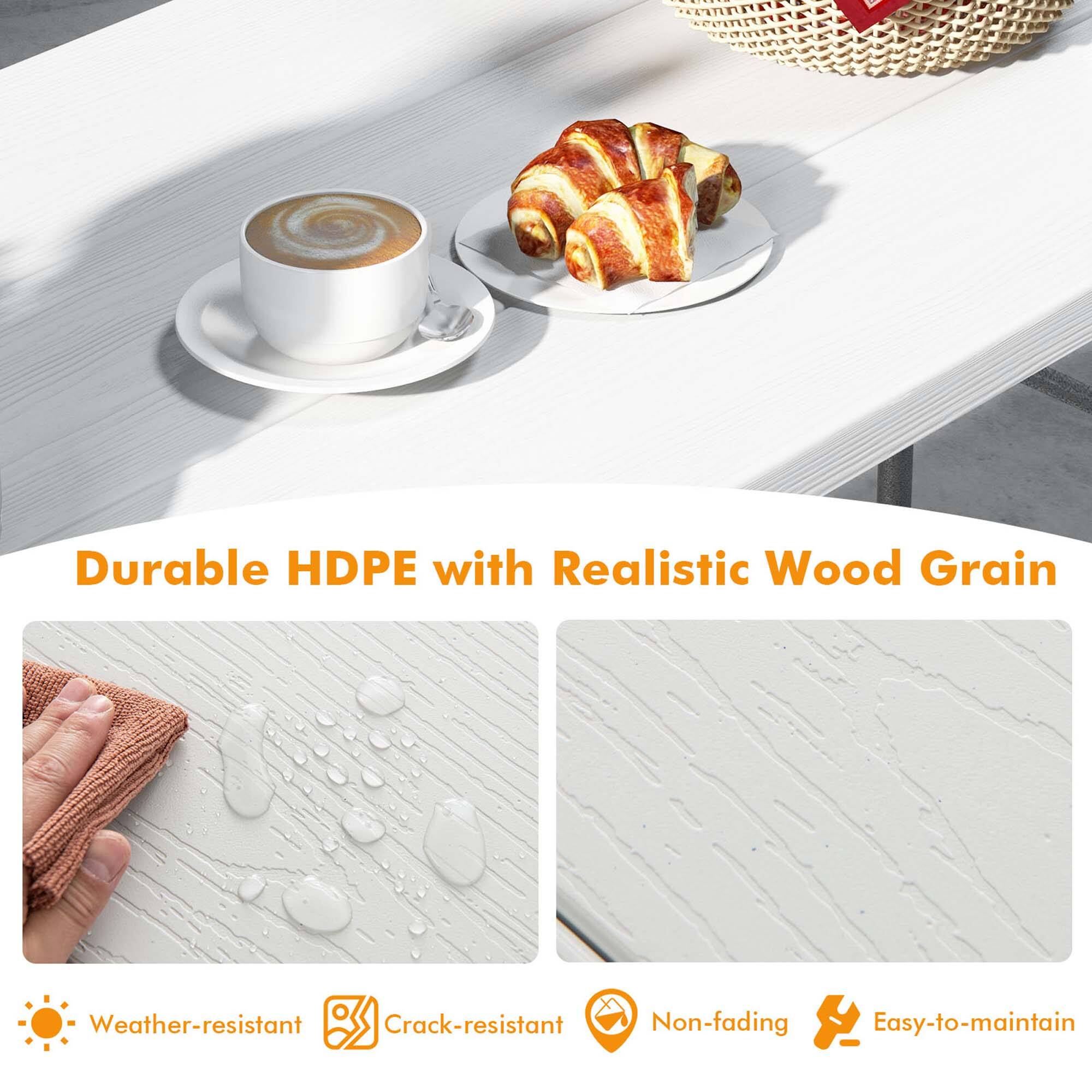 Durable HDPE with Realistic Wood Grain

Weather-resistant
Crack-resistant
Non-fading
Easy-to-maintain