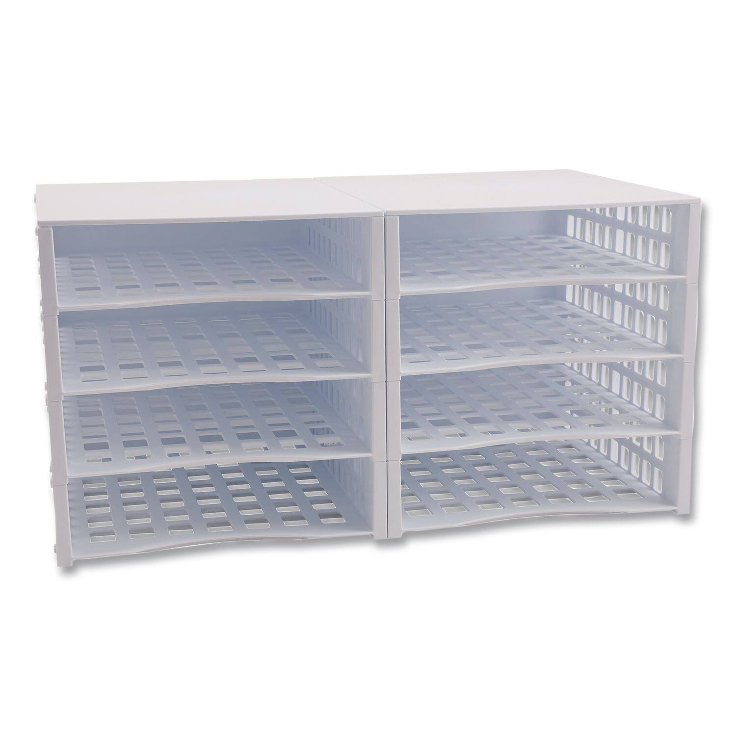 Front. Advantus - Advantus Literature Organizer, 8 Sections, 21 x 12.25, White.