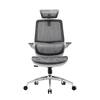 Front. SIHOO - M59AS Ergonomic Office Chair, Computer Chair with 3D Armrests, Dual Back Lumbar Support Desk Chair for Home Office - GRAY.