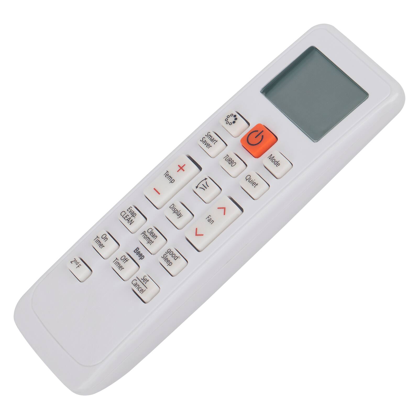 2nd F % Saver Smart G TURBO Mode + Temp Quiet I MI CLEAN Evap. Display Fan Clean L On Prompt Timer Off Beep Sleep good' Timer Set Cancel