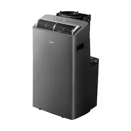Midea - Duo 10,000 BTU Smart Inverter Portable Air Conditioner - Gray