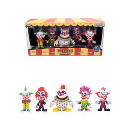 Set of 5 Diecast Figures "Killer Klowns from Outer Space" (1988) Movie "Metalfigs" Series Diecast Models by Jada