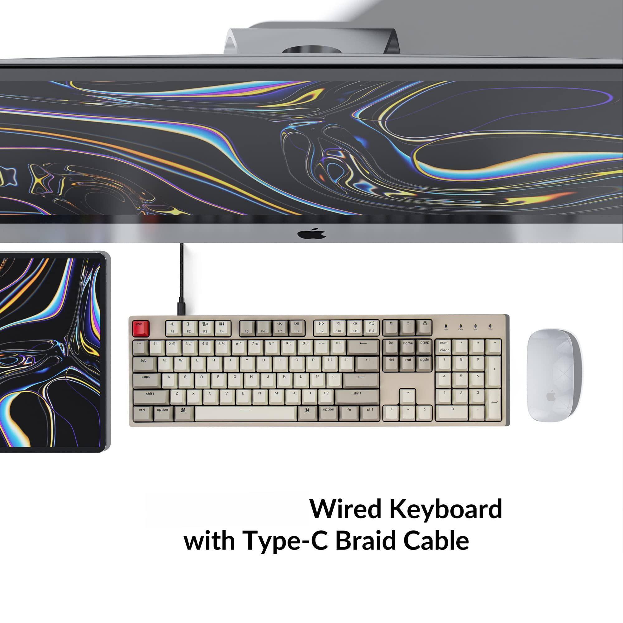 Wired Keyboard with Type-C Braid Cable