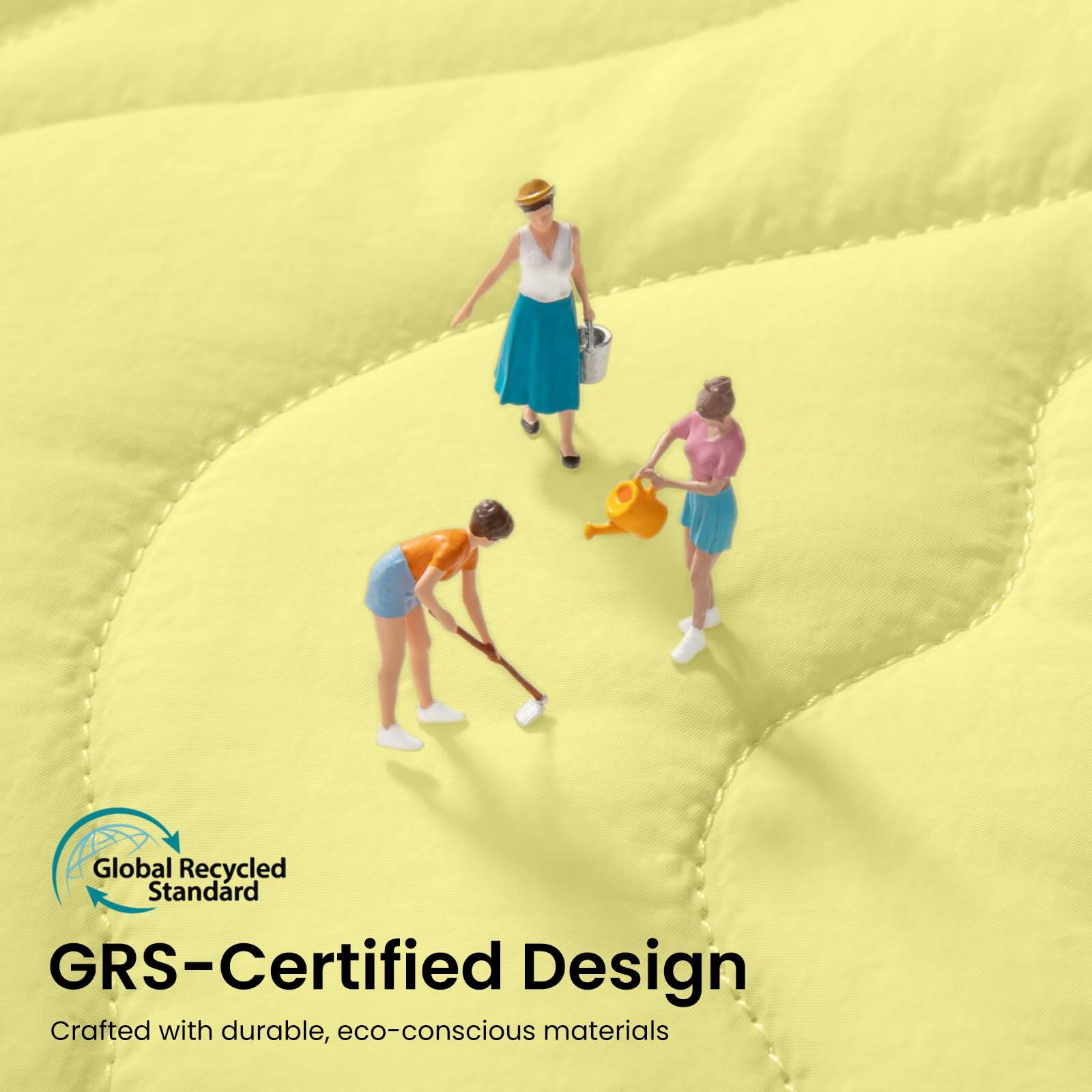 Global Recycled Standard GRS-Certified Design  
Crafted with durable, eco-conscious materials