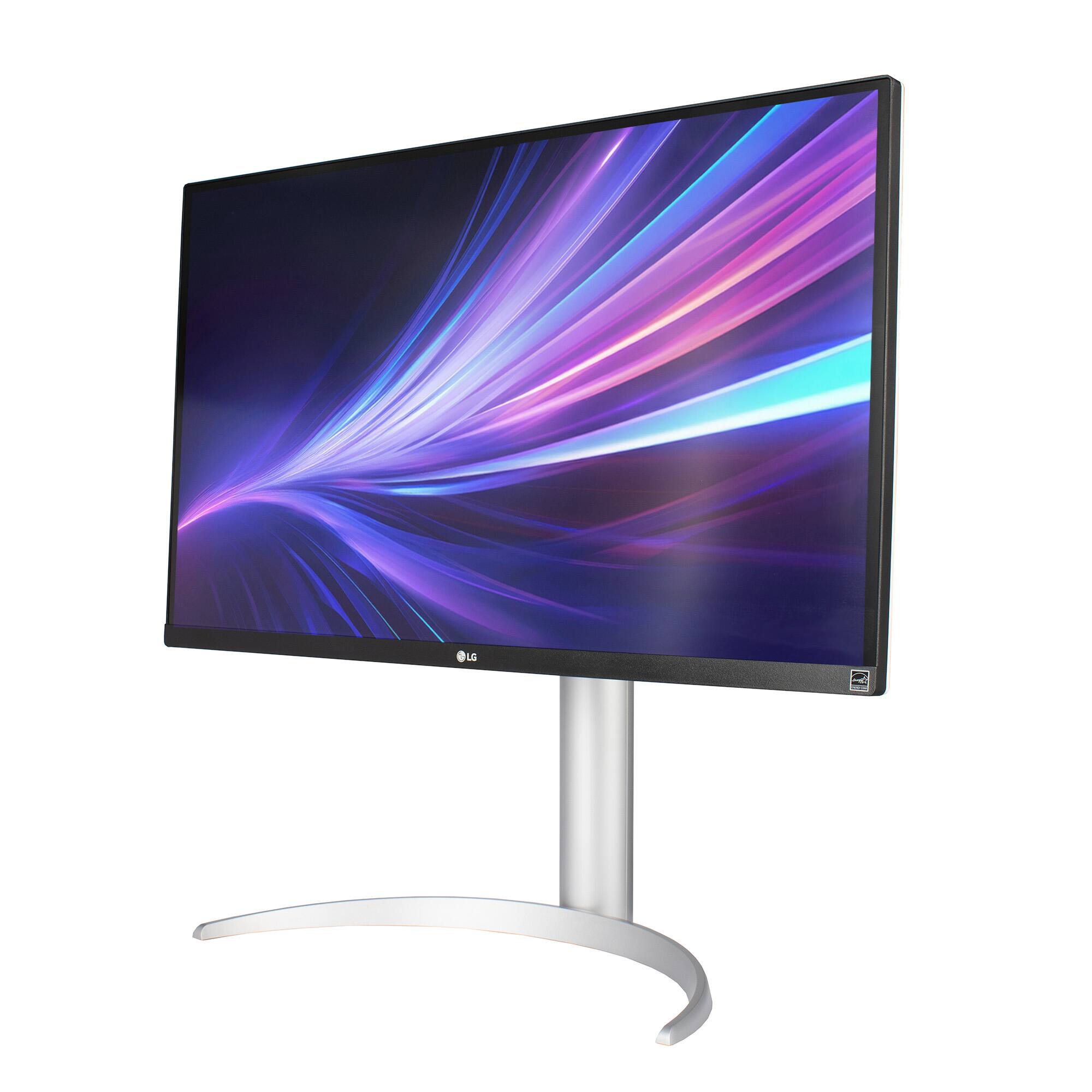 Alt View 1. LG - LG 27UP650-W.AUS Monitor 27” UHD (3840 x 2160) IPS Display, VESA DisplayHDR 400, DCI-P3 95% Color Gamut, 3-Side Virtuall.