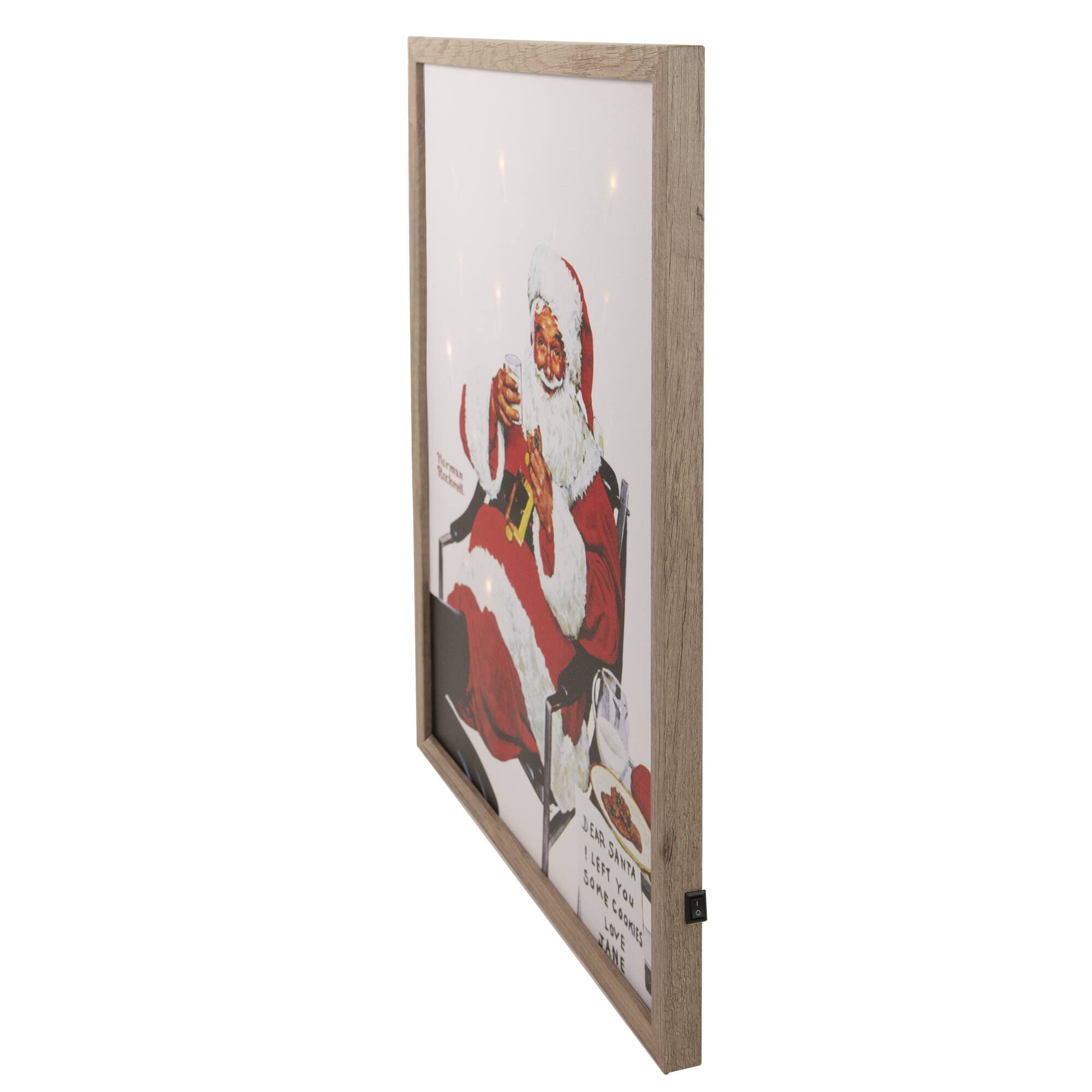 Sure, here is the corrected and grouped text from the image:

---

**Top Left:**
- "The real Santa Claus is a drinker"

**Bottom Right:**
- "Dear Santa, I left you some cookies and milk. Love, [Name]"

---