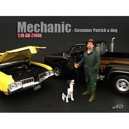 Customer Patrick and a Dog Figurine / Figure For 1:18 Models by American Diorama price history on PriceWatchPro