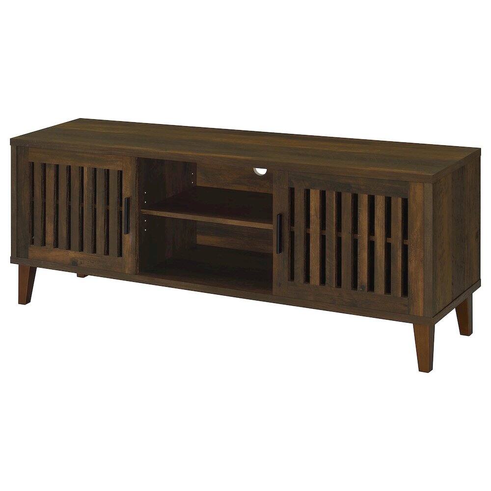 Alt View 5. Coaster Co. of America - Sedona 2-door Engineered Wood 60" TV Stand Dark Pine - Green.