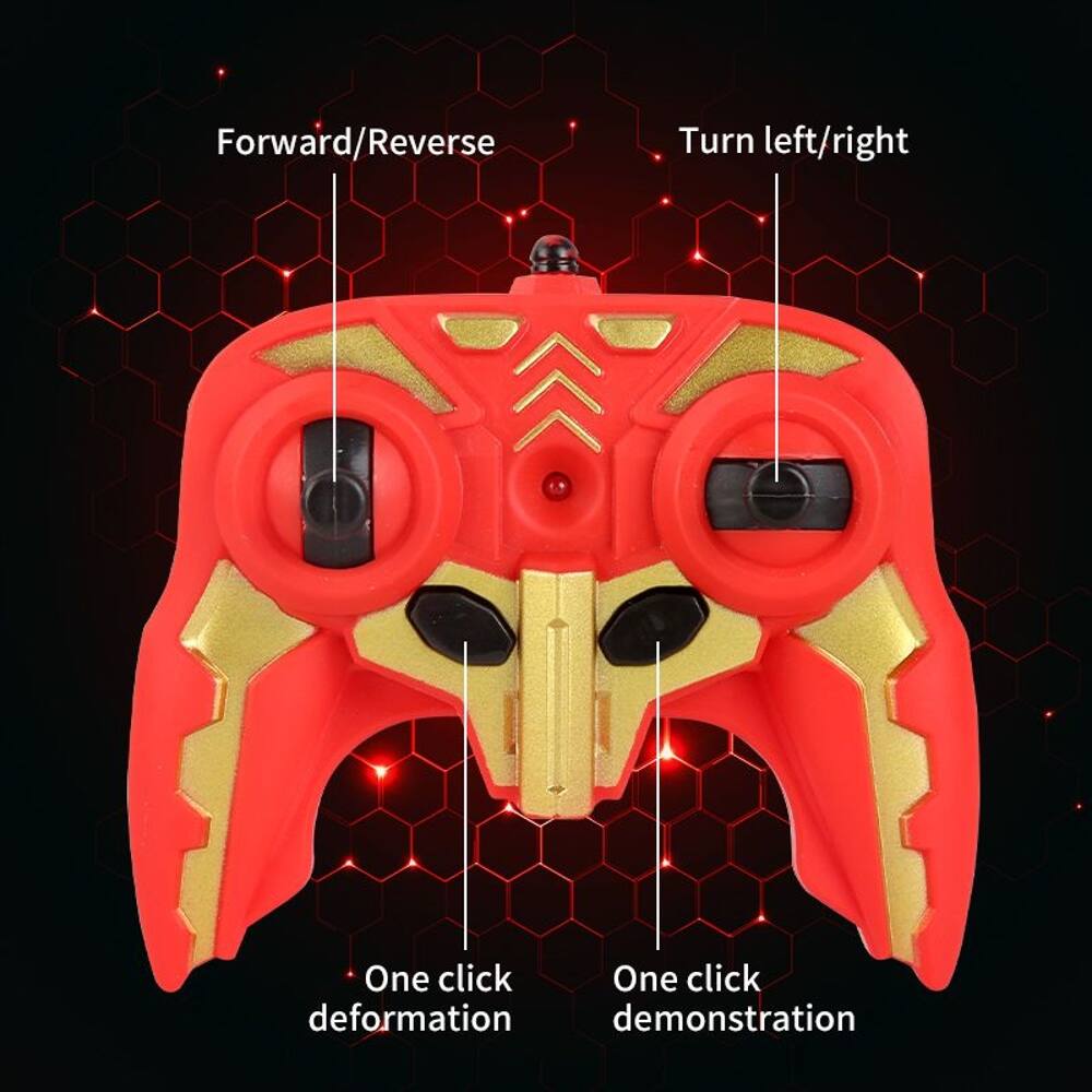 Forward/Reverse  
Turn left/right  
One click deformation  
One click demonstration