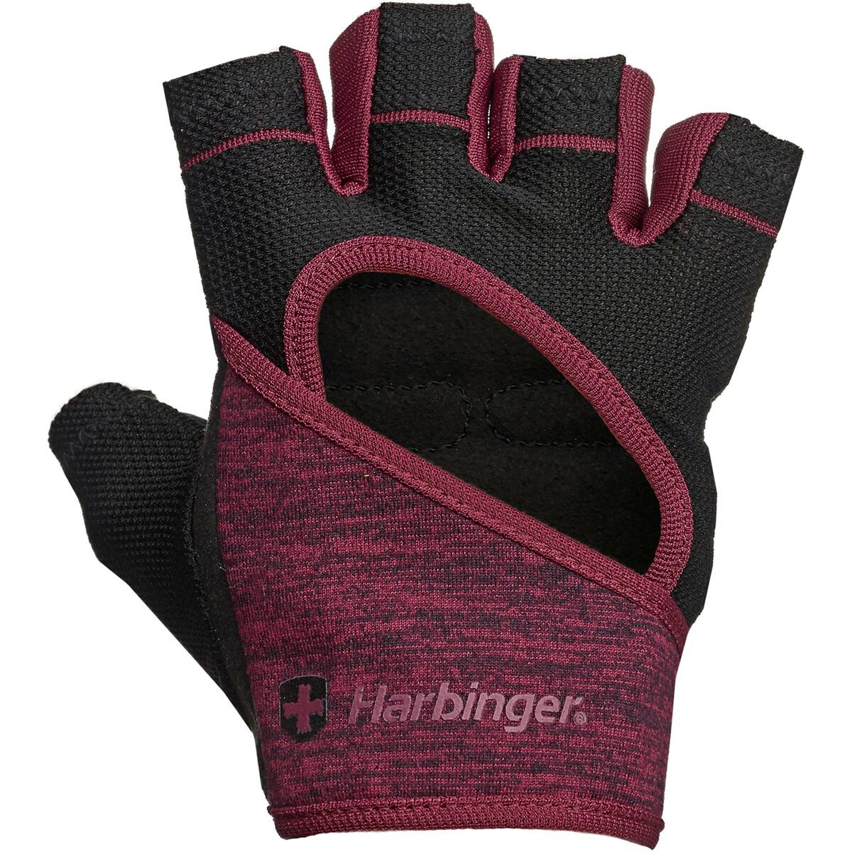 Alt View 1. Harbinger - Harbinger Women's FlexFit Weight Lifting Gloves - Medium - Black/Merlot - Black/Merlot.