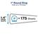 1" Round Ring
Holds up to 175 sheets.
1.4" Spine Width
1" = 175 Sheets