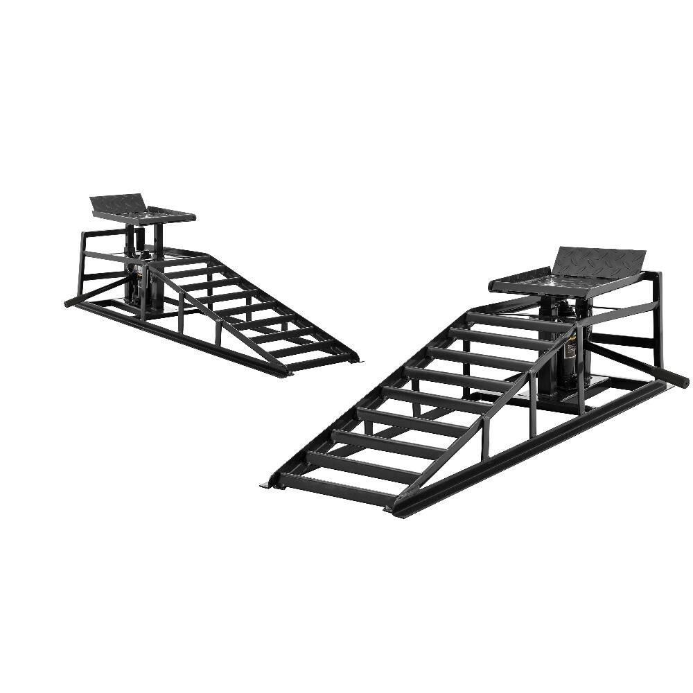 Alt View 4. Ropilly - Ropilly 5 Ton Hydraulic Car Ramps Truck Service Lift 2 Pack.